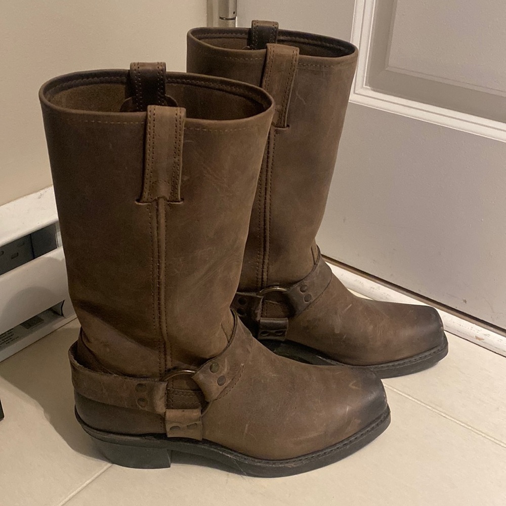 Frye 12R Harness Boot in Smoke